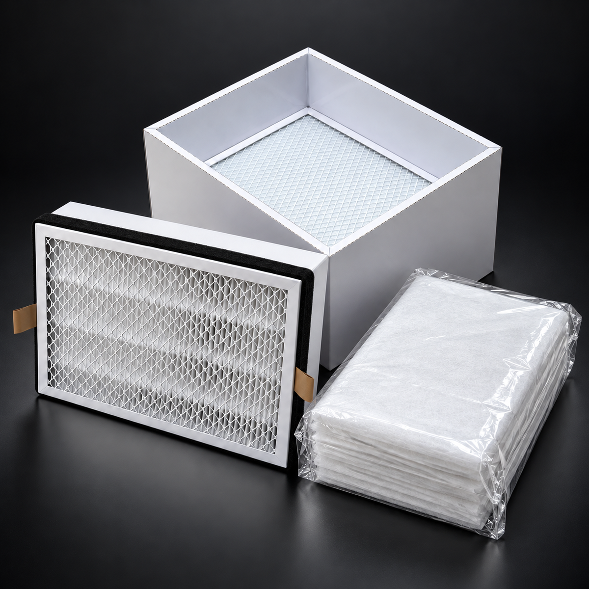 LESSFUME LF105 Ersatzfilter-Set – HEPA H13, Aktivkohle, F8 & 5 Vorfilter