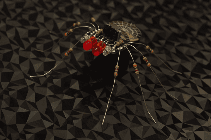 Lötübung Spinne