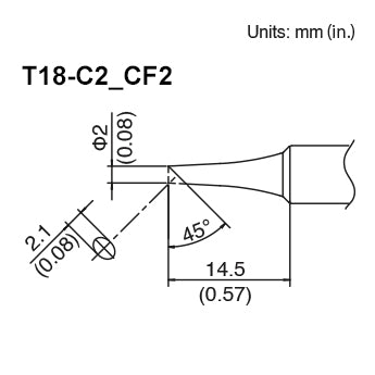 Soldering tip T18-C2