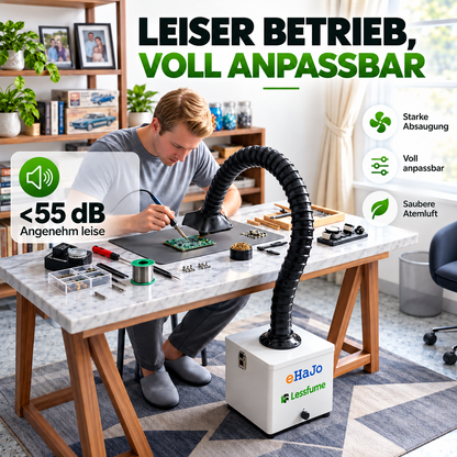 LESSFUME LF105 – Leistungsstarke Lötrauchabsaugung mit HEPA- und Aktivkohlefilter