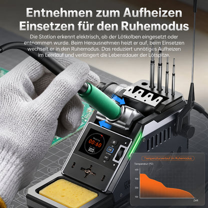 FNIRSI DWS-P2 – kompakte 100-W-Lötstation mit Akku