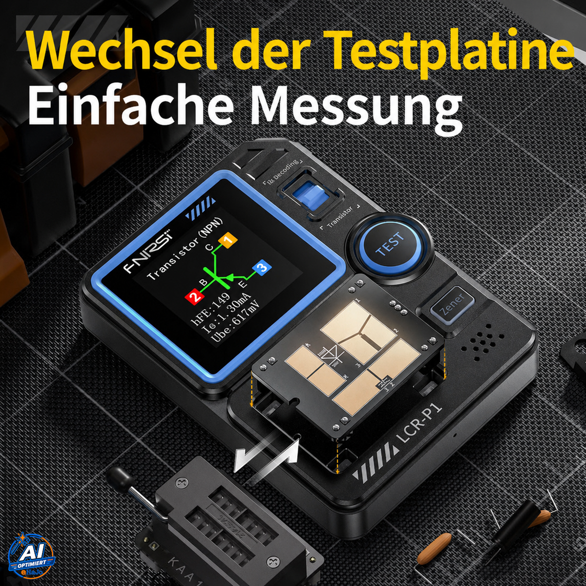 FNIRSI LCR-P1 – Multifunktionaler LCR- & Bauteiltester