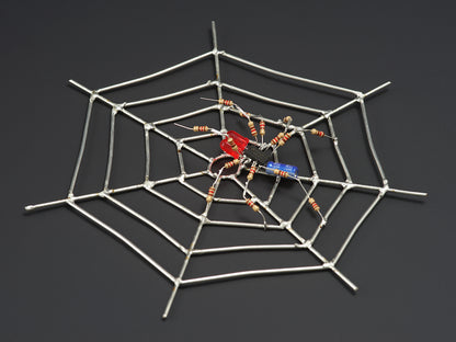 Soldering exercise spider web