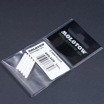 Replacement tips for flux pen – 5-pack 2mm round