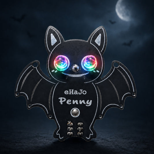 Fledermaus-Bausatz „Penny“ – blinkende RGB-Fledermaus zum Selberlöten