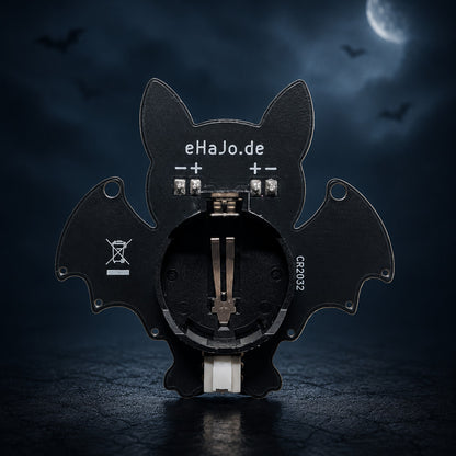 Fledermaus-Bausatz „Penny“ – blinkende RGB-Fledermaus zum Selberlöten